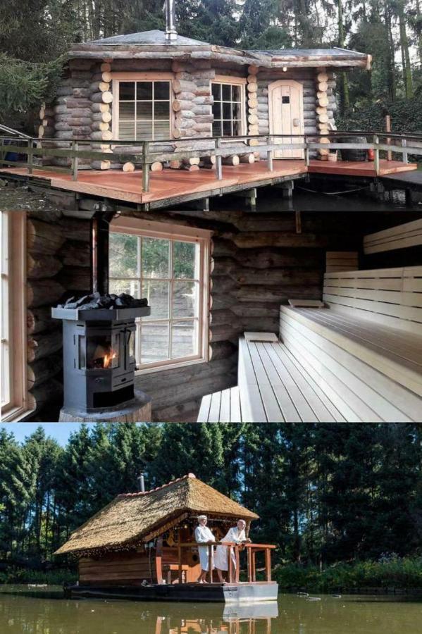 푸텐 Charmant Chalet Op Een Bospark Op De Veluwe 빌라 외부 사진